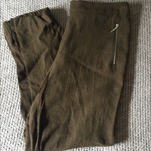 Zara olive green dress jogger trouser pants